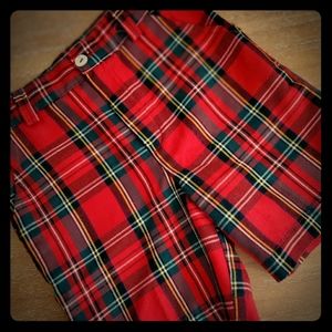 Tartan Boys Shorts and Navy Sweater